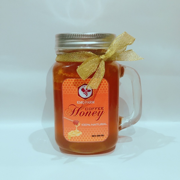 Mật ong có sáp KMQ Farm - Ly 500ml (Honey)
