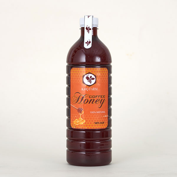 Mật ong KMQ Farm - Chai 1lít (Honey bottle)